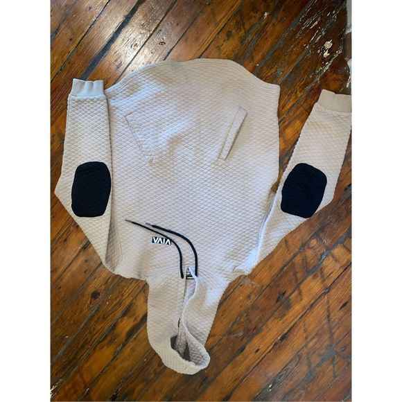 Barstool Sports Hoodie Unisex Beige Quilted Sweatshirt Size XL - Picture 13 of 14